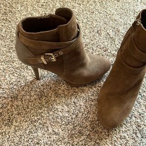 WHBM Suede Heeled Boots